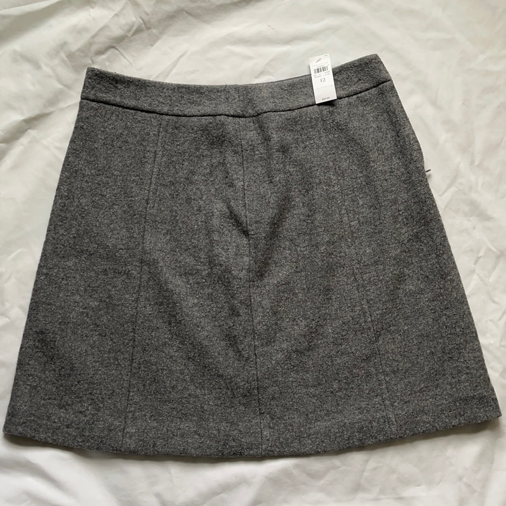 Ann Taylor wool A-line fully lined skirt